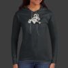 Ladies 100% Ring Spun Cotton Long Sleeve Hooded T Shirt Thumbnail