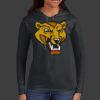 Ladies 100% Ring Spun Cotton Long Sleeve Hooded T Shirt Thumbnail