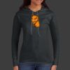 Ladies 100% Ring Spun Cotton Long Sleeve Hooded T Shirt Thumbnail