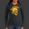 Ladies 100% Ring Spun Cotton Long Sleeve Hooded T Shirt Thumbnail