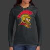 Ladies 100% Ring Spun Cotton Long Sleeve Hooded T Shirt Thumbnail