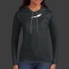 Ladies 100% Ring Spun Cotton Long Sleeve Hooded T Shirt Thumbnail