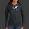 Ladies 100% Ring Spun Cotton Long Sleeve Hooded T Shirt Thumbnail
