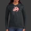 Ladies 100% Ring Spun Cotton Long Sleeve Hooded T Shirt Thumbnail