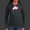 Ladies 100% Ring Spun Cotton Long Sleeve Hooded T Shirt Thumbnail