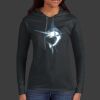 Ladies 100% Ring Spun Cotton Long Sleeve Hooded T Shirt Thumbnail