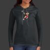 Ladies 100% Ring Spun Cotton Long Sleeve Hooded T Shirt Thumbnail