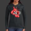 Ladies 100% Ring Spun Cotton Long Sleeve Hooded T Shirt Thumbnail