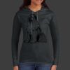 Ladies 100% Ring Spun Cotton Long Sleeve Hooded T Shirt Thumbnail