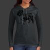 Ladies 100% Ring Spun Cotton Long Sleeve Hooded T Shirt Thumbnail