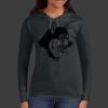 Ladies 100% Ring Spun Cotton Long Sleeve Hooded T Shirt Thumbnail