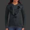 Ladies 100% Ring Spun Cotton Long Sleeve Hooded T Shirt Thumbnail
