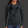 Ladies 100% Ring Spun Cotton Long Sleeve Hooded T Shirt Thumbnail