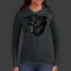 Ladies 100% Ring Spun Cotton Long Sleeve Hooded T Shirt Thumbnail
