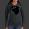 Ladies 100% Ring Spun Cotton Long Sleeve Hooded T Shirt Thumbnail