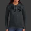 Ladies 100% Ring Spun Cotton Long Sleeve Hooded T Shirt Thumbnail