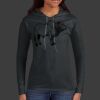 Ladies 100% Ring Spun Cotton Long Sleeve Hooded T Shirt Thumbnail