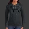 Ladies 100% Ring Spun Cotton Long Sleeve Hooded T Shirt Thumbnail