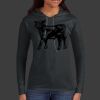 Ladies 100% Ring Spun Cotton Long Sleeve Hooded T Shirt Thumbnail