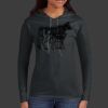 Ladies 100% Ring Spun Cotton Long Sleeve Hooded T Shirt Thumbnail