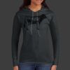 Ladies 100% Ring Spun Cotton Long Sleeve Hooded T Shirt Thumbnail