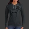 Ladies 100% Ring Spun Cotton Long Sleeve Hooded T Shirt Thumbnail