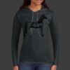 Ladies 100% Ring Spun Cotton Long Sleeve Hooded T Shirt Thumbnail
