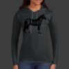 Ladies 100% Ring Spun Cotton Long Sleeve Hooded T Shirt Thumbnail