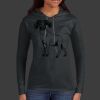 Ladies 100% Ring Spun Cotton Long Sleeve Hooded T Shirt Thumbnail