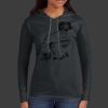 Ladies 100% Ring Spun Cotton Long Sleeve Hooded T Shirt Thumbnail