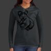 Ladies 100% Ring Spun Cotton Long Sleeve Hooded T Shirt Thumbnail