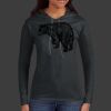 Ladies 100% Ring Spun Cotton Long Sleeve Hooded T Shirt Thumbnail
