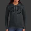 Ladies 100% Ring Spun Cotton Long Sleeve Hooded T Shirt Thumbnail