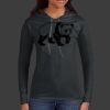 Ladies 100% Ring Spun Cotton Long Sleeve Hooded T Shirt Thumbnail
