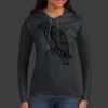 Ladies 100% Ring Spun Cotton Long Sleeve Hooded T Shirt Thumbnail