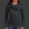 Ladies 100% Ring Spun Cotton Long Sleeve Hooded T Shirt Thumbnail