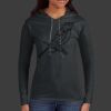 Ladies 100% Ring Spun Cotton Long Sleeve Hooded T Shirt Thumbnail