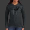 Ladies 100% Ring Spun Cotton Long Sleeve Hooded T Shirt Thumbnail