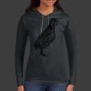 Ladies 100% Ring Spun Cotton Long Sleeve Hooded T Shirt Thumbnail