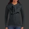 Ladies 100% Ring Spun Cotton Long Sleeve Hooded T Shirt Thumbnail