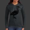 Ladies 100% Ring Spun Cotton Long Sleeve Hooded T Shirt Thumbnail