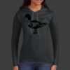Ladies 100% Ring Spun Cotton Long Sleeve Hooded T Shirt Thumbnail