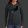 Ladies 100% Ring Spun Cotton Long Sleeve Hooded T Shirt Thumbnail