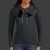 Ladies 100% Ring Spun Cotton Long Sleeve Hooded T Shirt Thumbnail