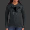 Ladies 100% Ring Spun Cotton Long Sleeve Hooded T Shirt Thumbnail