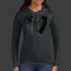 Ladies 100% Ring Spun Cotton Long Sleeve Hooded T Shirt Thumbnail