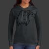 Ladies 100% Ring Spun Cotton Long Sleeve Hooded T Shirt Thumbnail