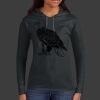 Ladies 100% Ring Spun Cotton Long Sleeve Hooded T Shirt Thumbnail