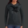 Ladies 100% Ring Spun Cotton Long Sleeve Hooded T Shirt Thumbnail