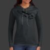 Ladies 100% Ring Spun Cotton Long Sleeve Hooded T Shirt Thumbnail